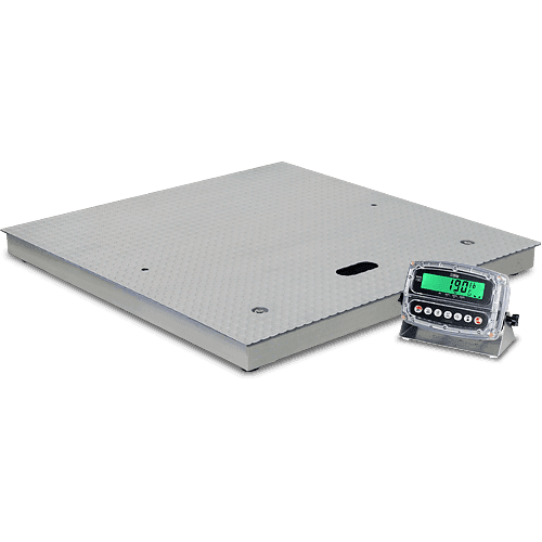 Electronic Floor Scales with Gas-Assisted Lift Decks