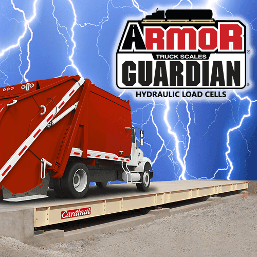ARMOR Steel Deck Truck Scales with Guardian Hydraulic Load Cells