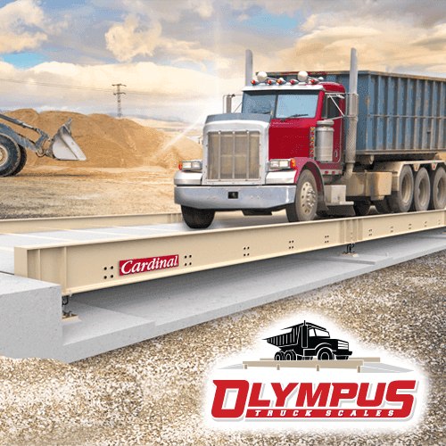 Olympus Concrete Deck Truck Scales with DC Digital Load Cells