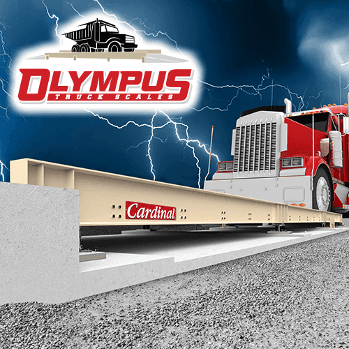 Olympus Concrete Deck Truck Scales with SST Hydraulic Load Cells
