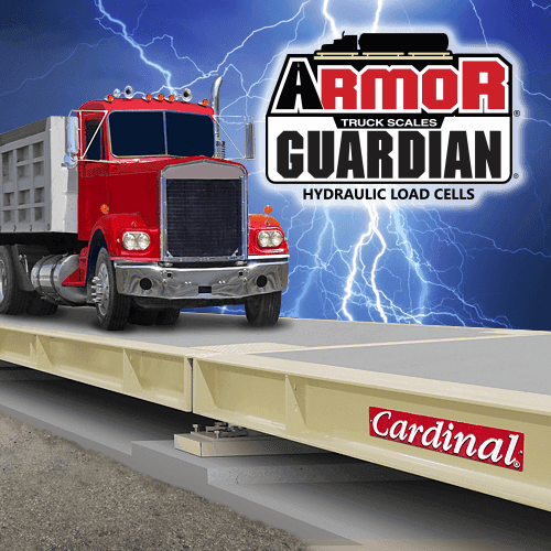 ARMOR Concrete Deck Truck Scales with Guardian Hydraulic Load Cells